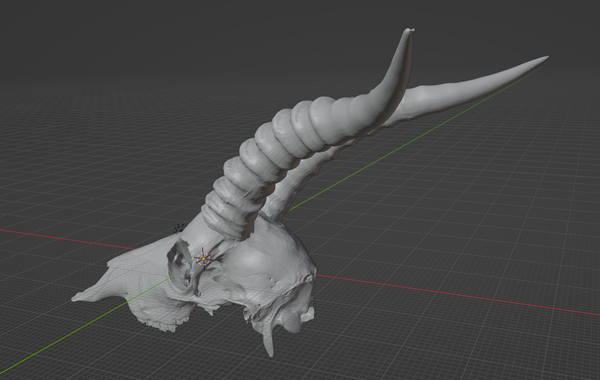 Gazelle Skull (STL) Commercial License