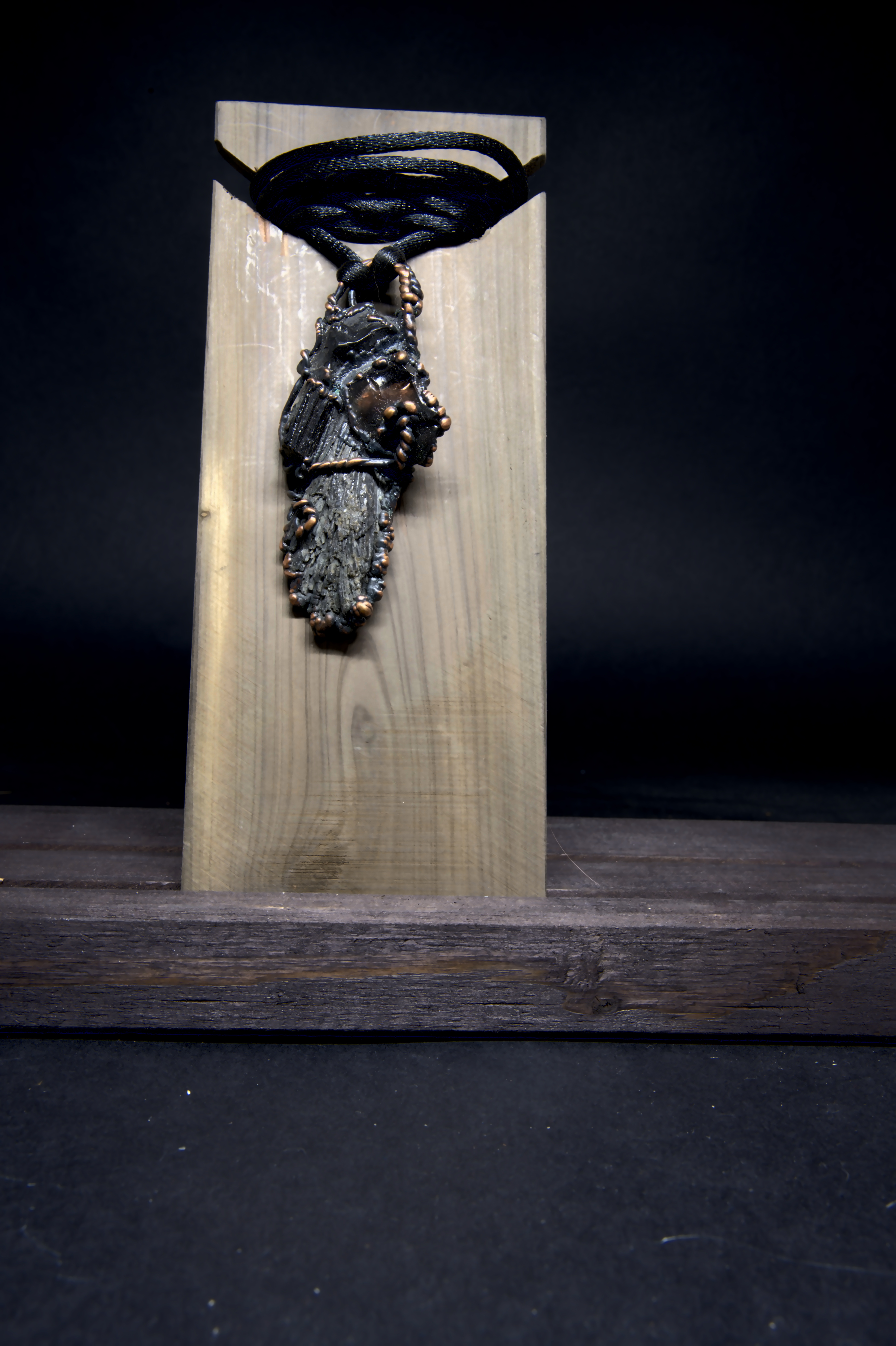 Midnight Crystal Storm Amulet