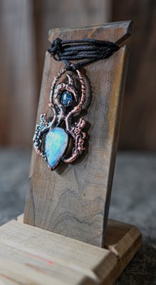 Enchanted Serpent's Moon Pendant