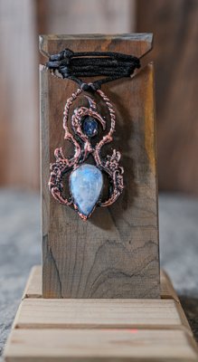 Enchanted Serpent's Moon Pendant