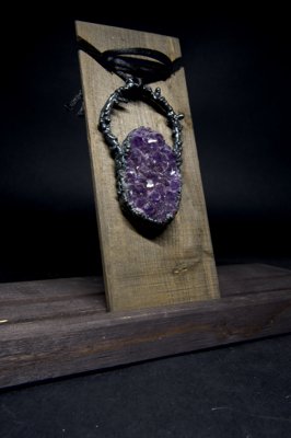 Amethyst Dreamcatcher Pendant