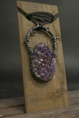 Amethyst Dreamcatcher Pendant